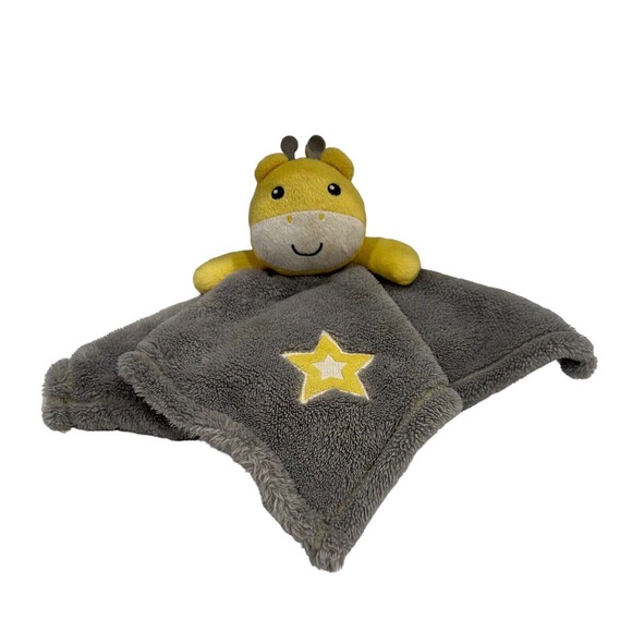 Baby Gear Other - Baby Gear Gray Yellow Giraffe Star Plush Toy Baby Security Blanket Lovey READ